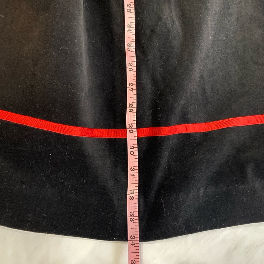🆕 DEAD STOCK! VINTAGE SUSAN BRISTOL Black Velvet Embroidered Maxi Skirt 6 - Picture 9 of 9